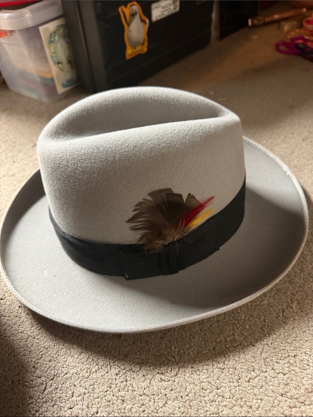 Vintage Dobbs Fifth Avenue Pearl Fleetwood hat size 7 3/8
